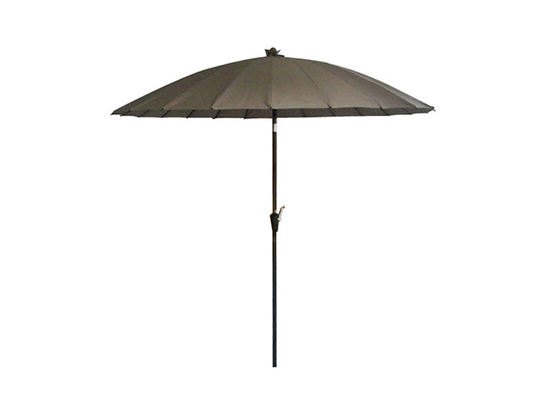 Aluminiumsun-Regenschirm im Freien, wasserdichter Fiberglas-Patio-Regenschirm