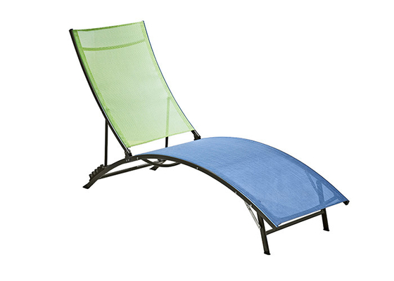 Kundengebundene stützende Ruhesessel-Swimmingpool-Möbel Textilene im Freien