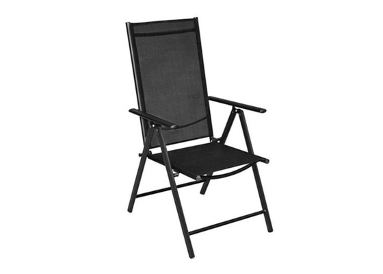 Mehrfarbenfaltbarer Stuhl Textilene-Schwerelosigkeits-Stahlstuhl im Freien