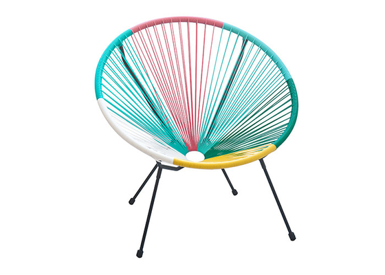 Spinnender Garten-Rattan-Stuhl mit hoher Dichte, stapelbare Rattan-Patio-Stühle