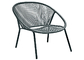Beständiger Metallrattan-UVstuhl, K.D. Grey Rattan Stackable Chairs