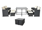 Colourfast-Rattan-Garten-Möbel-Sofa Set With Cushion Disassemble-Struktur