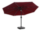 300x245cm 8 Rib Straight Pole Parasol Garden Regenschirm mit Bluetooth-Lautsprecher