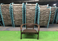 Metallweidenrattan-stapelbare Stühle für das Patio-Speisen im Freien