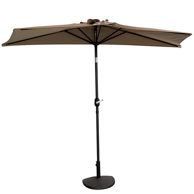 Halber Seitenbalkon-Regenschirm-Stand-Pole-Wand-Sonnenschirm im Freien DIA2.3M