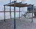 Windundurchlässiges Metallim freien kampierendes Abendessen-Zelt 3 x 3m Dach-einziehbarer Vorhang Gazebo