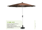 Gewebe des Polyester-180g, das Sun-Regenschirm-Garten-Möbel im Freien hängt