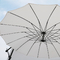Windundurchlässige hängende Rippe Regenschirm3ms Aluminum Pole Steel im Freien
